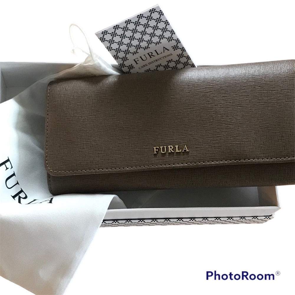Furla Leather Wallet NWT - Babylon XL Bifold - Color Daino - Picture 9 of 13